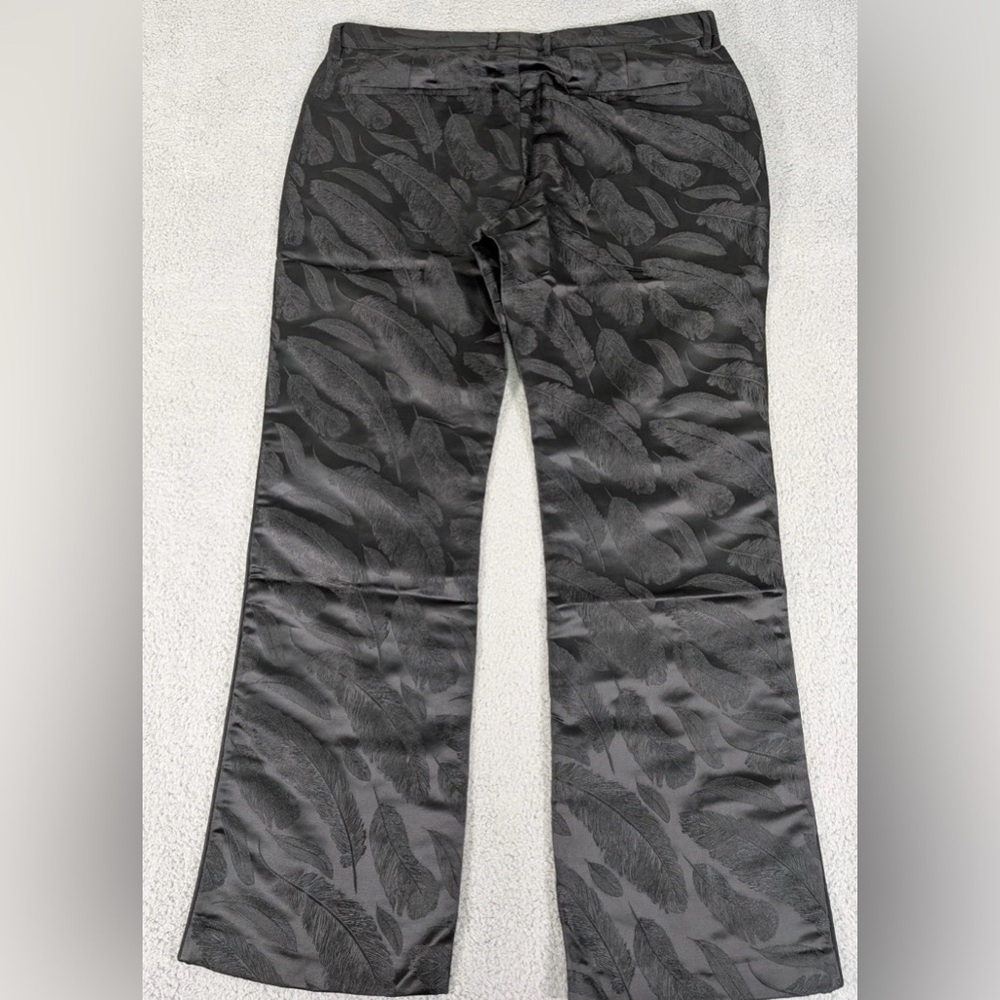 Black Scale black Patterned Chinos